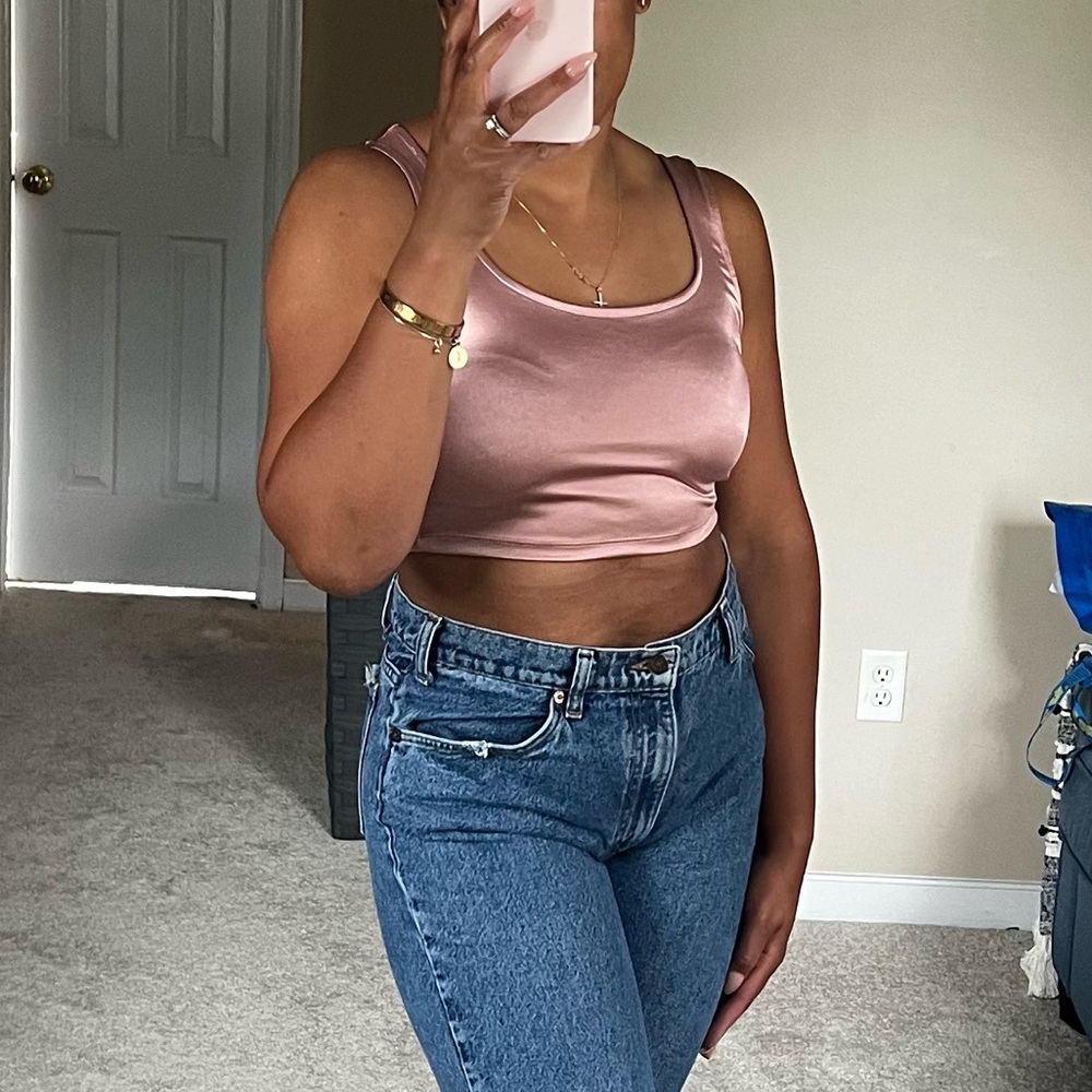 Satin crop top